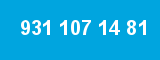931 107 14 81 931 107 14 81
